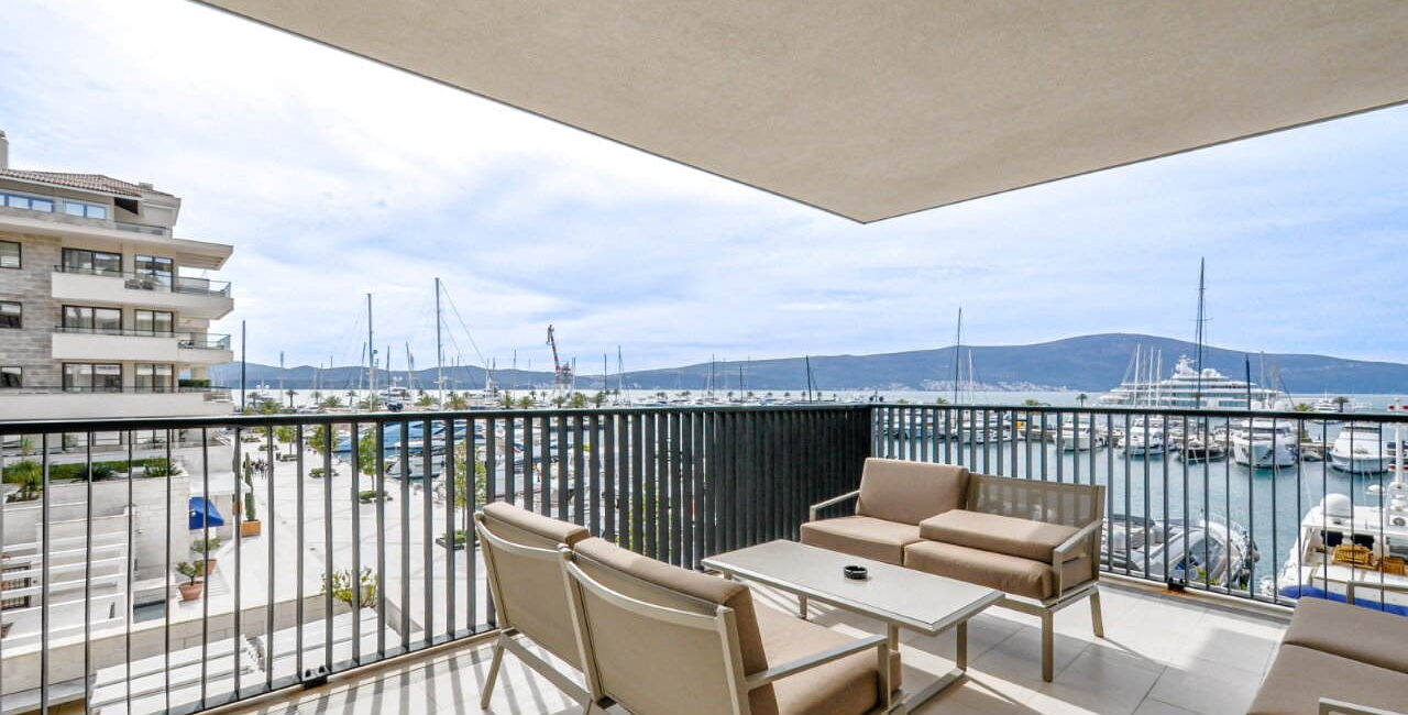 Porto Montenegro Resale Apartments - Modern Interiors and Coastal Views